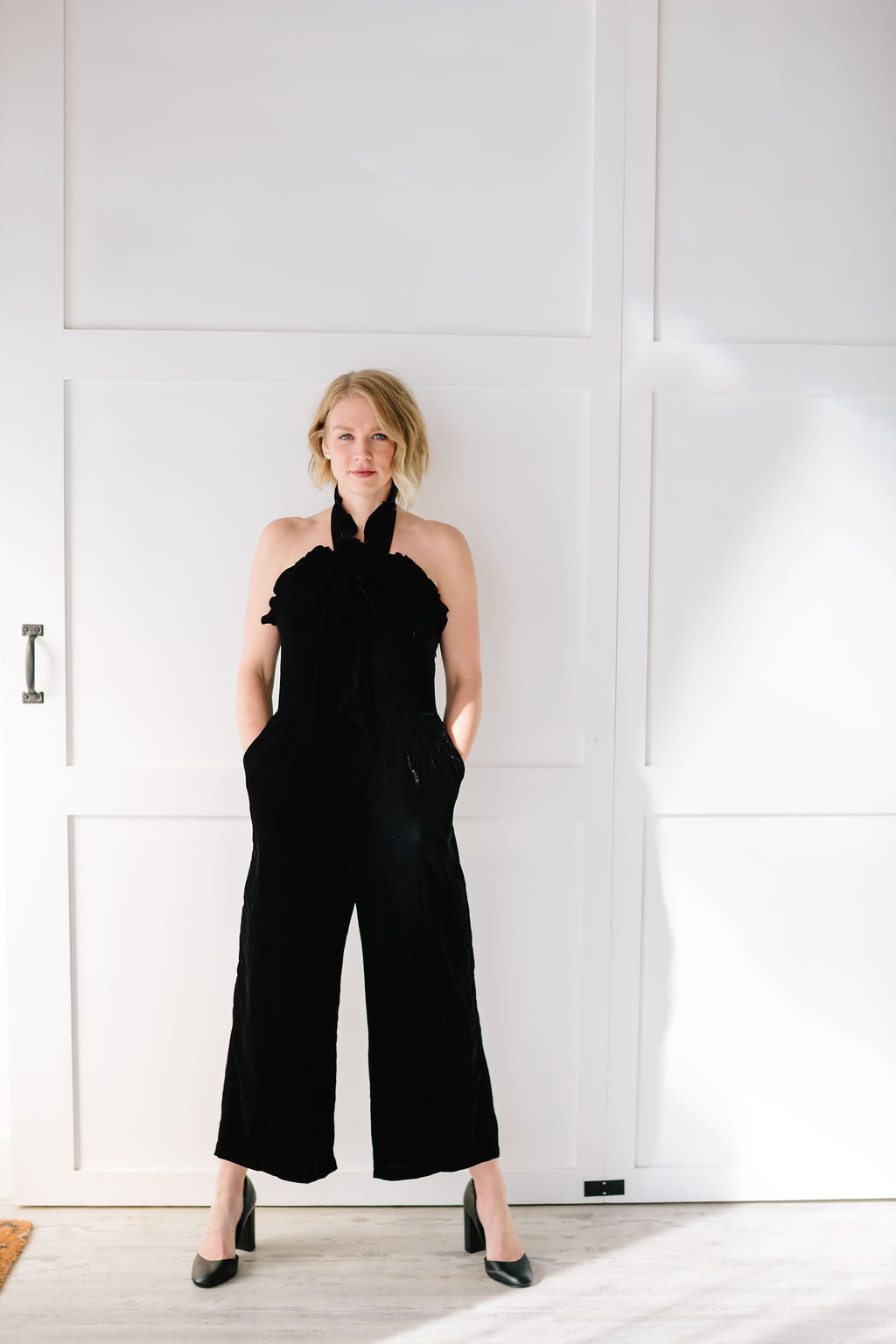 Kristinit - Arabesque Jumpsuit - Black Velvet | Holiday Capsule Wardrobe