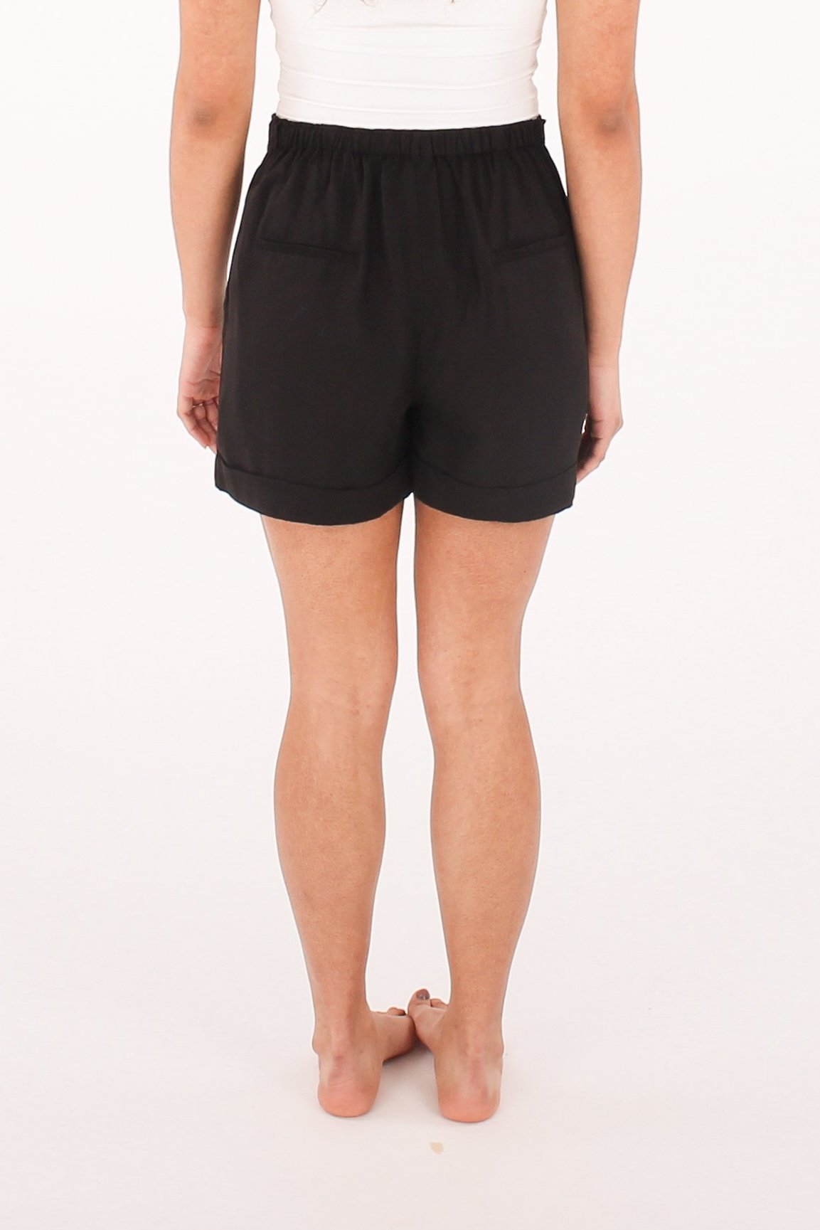 Pleat Front Shorts